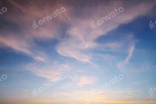 Preview: Sky background on sunset.