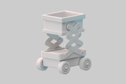Preview: Mini cart scissor lift platform
