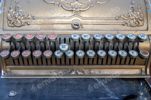 Preview: An Old Historic British Shop Cash Register Till