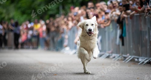 Preview: cute dog running at dog speed race