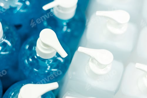 Preview: Hand sanitizer in pump bottles