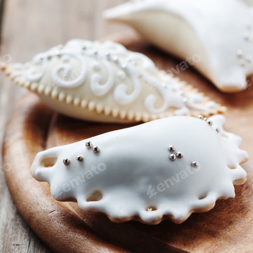 Preview: Sardinian traditional cookie on the wooden table