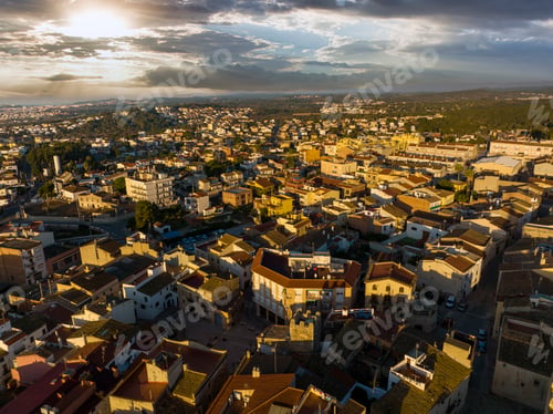 Preview: Streets of town at sunrise