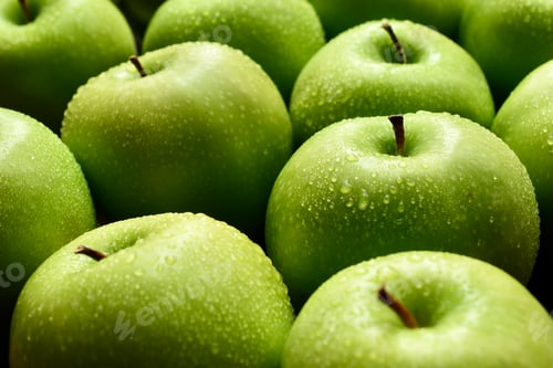 Preview: Full frame of a green apples