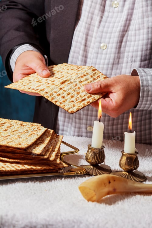Preview: passover matzah is a traditional jewish fresh sabbath bread loaf
