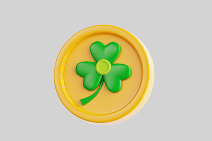 Preview: Gold Clover Coin