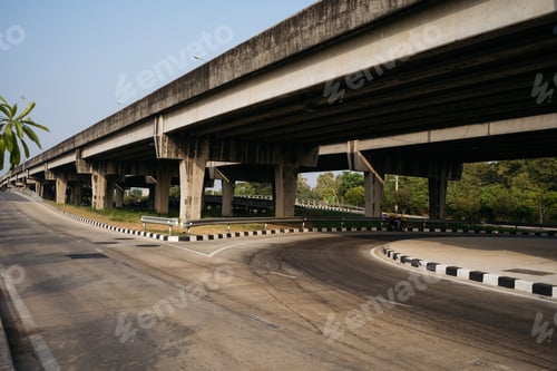 Preview: Overpass and Curved Road Below.