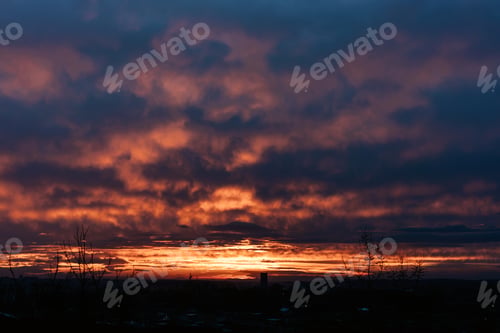 Preview: Sunset sky background.