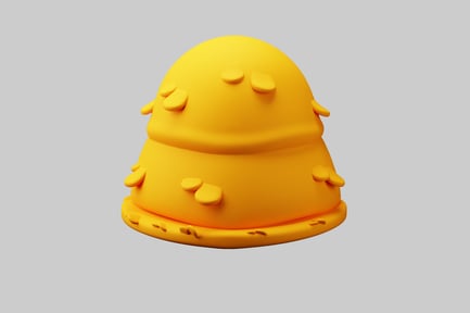 Preview: Yellow dome with rounded protrusions.