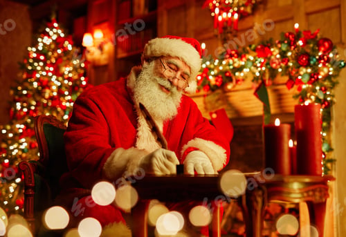 Preview: Traditional Santa Writing Letter