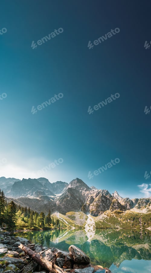 Preview: Tatra National Park, Poland. Small Mountains Lake Zabie Oko Or Ma e Morskie Oko In Summer Morning