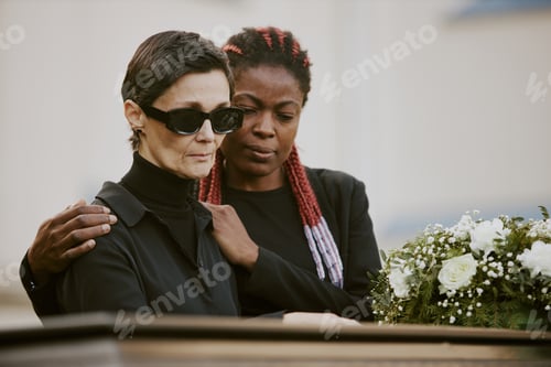 Preview: Female Mourners at Cemetery