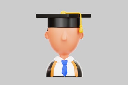 Preview: Graduate student cartoon avatar