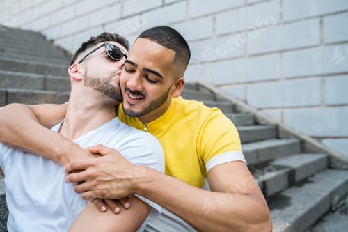 Preview: Gay couple spending time together.