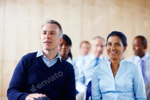 Preview: Group listening to presentation