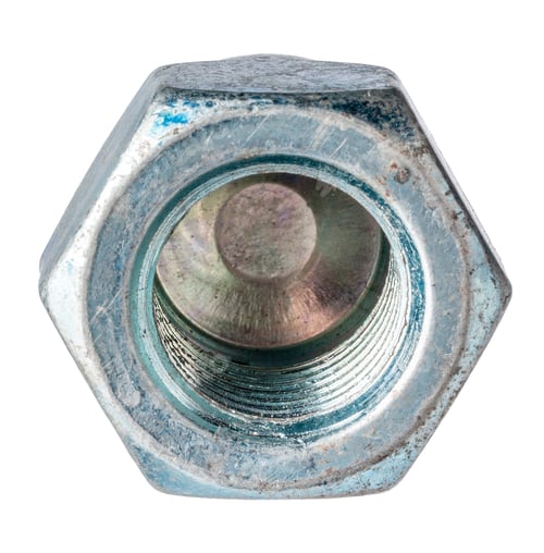 Preview: Metal nut isolated on white background