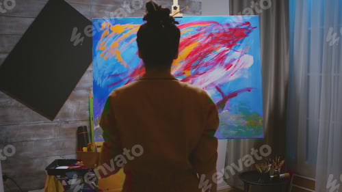 Preview: Process painting in art workshop