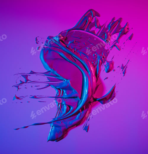 Preview: Puddle of neon paint
