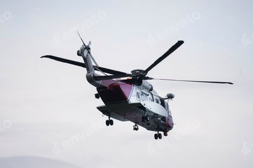 Preview: Scottish coastguard helicopter in air