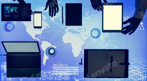 Preview: Digital devices on cyber space table