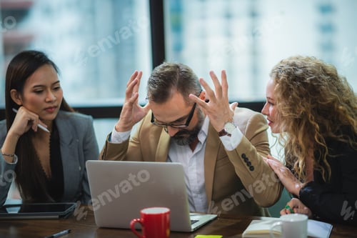 Preview: Group of Business People Diverse Brainstorm Meeting Concept, Working in the Office Concept