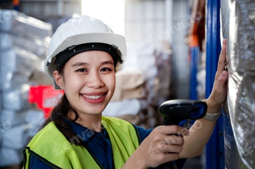 Preview: A woman wearing a safety vest