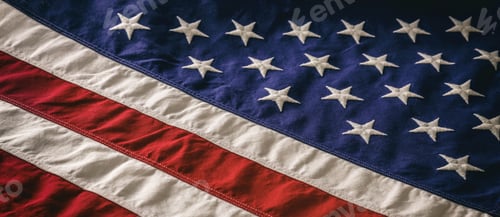 Preview: Striking Close-Up of Stars and Stripes Texture