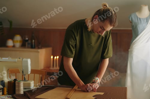 Preview: Designer Working With Patterns In Workshop