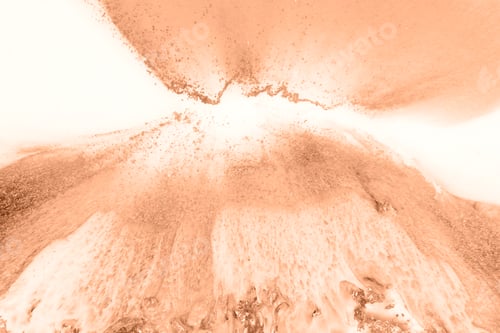 Preview: Epoxy resin paint, abstract background. Demonstrating the colors of 2024 - Peach Fuzz.