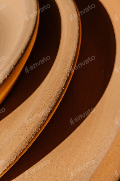 Preview: Abstract background and texture of terracotta plates.
