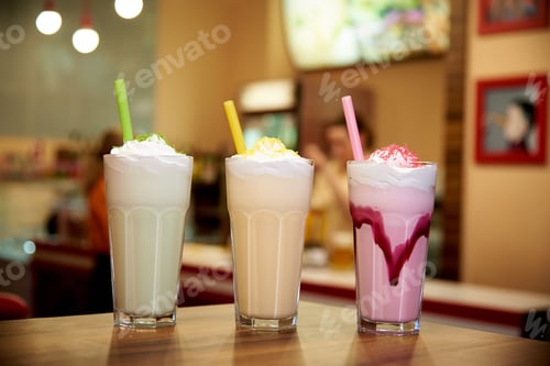Preview: Milkshakes in a cafe