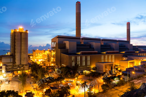 Preview: Power station at night