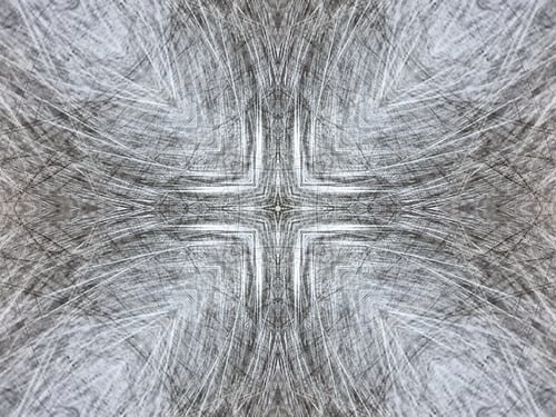 Preview: Full Frame Texture Background of Symmetrical Scratched Metal Pattern