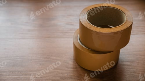 Preview: Packing tape. Brown parcel tape.
