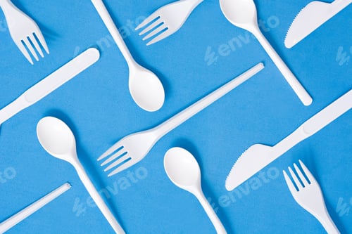 Preview: Disposable plastic tableware pattern