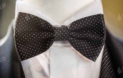 Preview: Close-Up of a Polka Dot Bow Tie