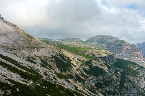 Preview: The road to Tre Cime di Lavaredo, Dolomites, at summer