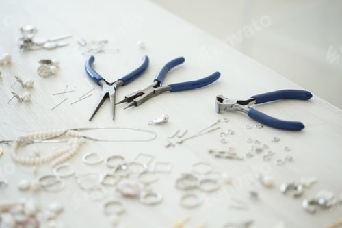 Preview: A set of accessories and tools for making jewelry. Needlework and hand made