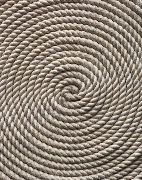 Preview: White rope on a wooden deck
