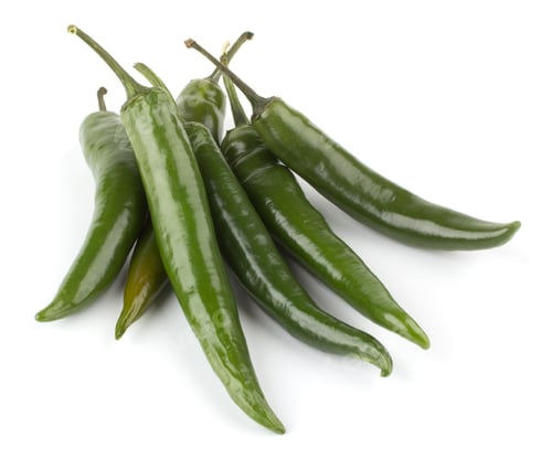 Preview: Hot chili peppers isolated on white background