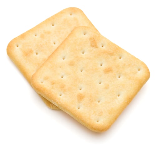 Preview: Dry cracker cookies isolated on white background cutout