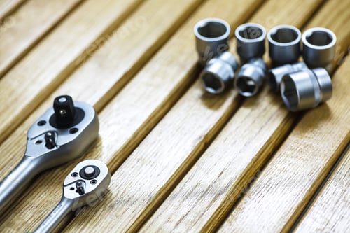 Preview: wrenches in mechanic workshop