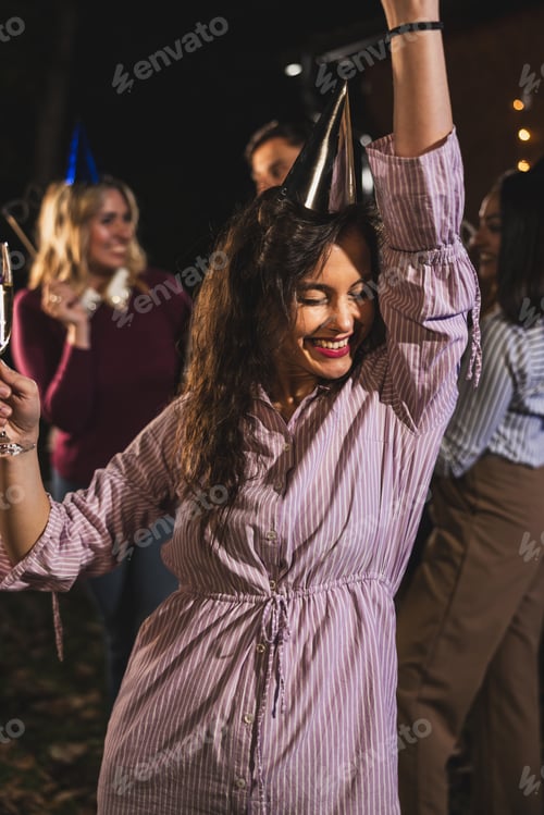 Preview: Happy Friends Having Fun at Birthday Party