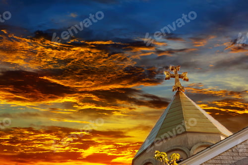 Preview: Armenian Apostolic Church Surb Christ Amenaprkich Armenian church cross sky