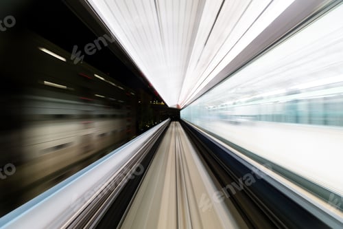 Preview: Subway tunnel with Motion blur