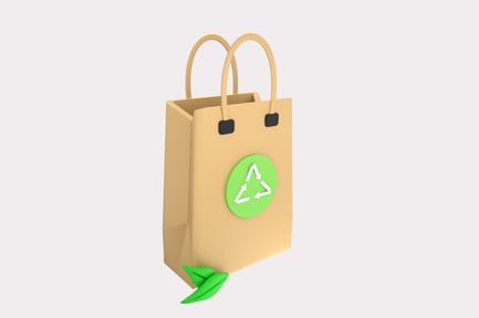 Preview: Reusable Grocery Bag 3D Illustration