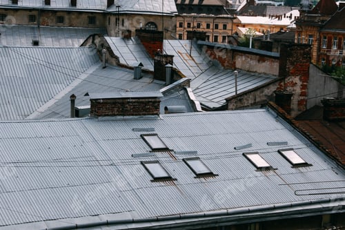 Preview: roofs of old town houses, Lviv