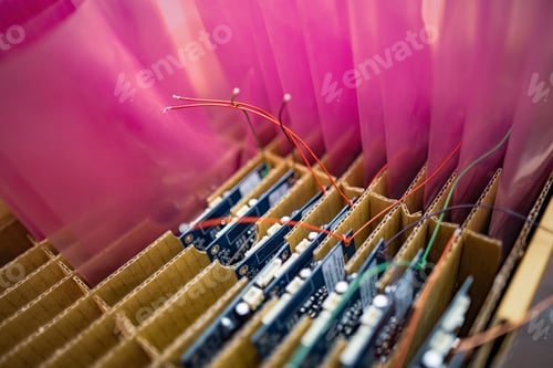 Preview: Chipset packaged in a TFT display bag in a carton box in a shop