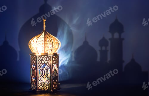 Preview: Arabic lantern, Ramadan kareem background