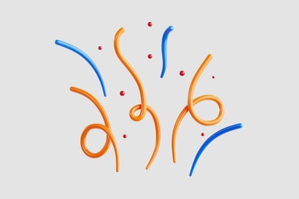 Preview: Twisting Ribbon Confetti Streamers